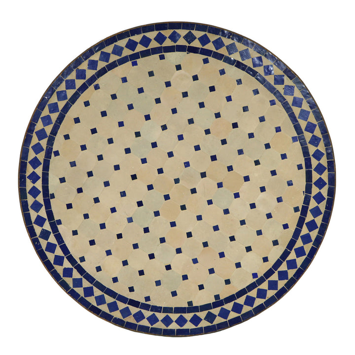 Mesa mosaico D90 azul/rombo