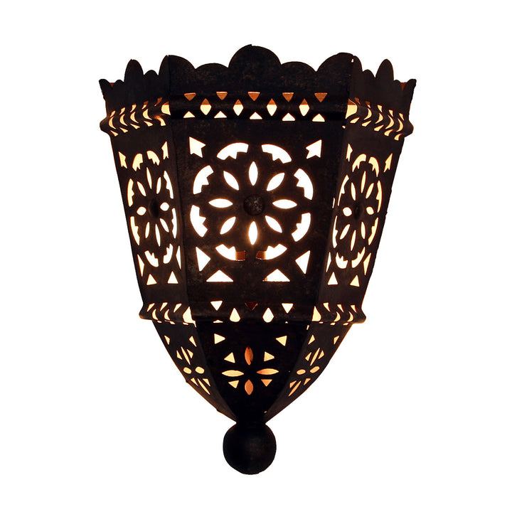 Lámpara de pared oriental de hierro EWL10