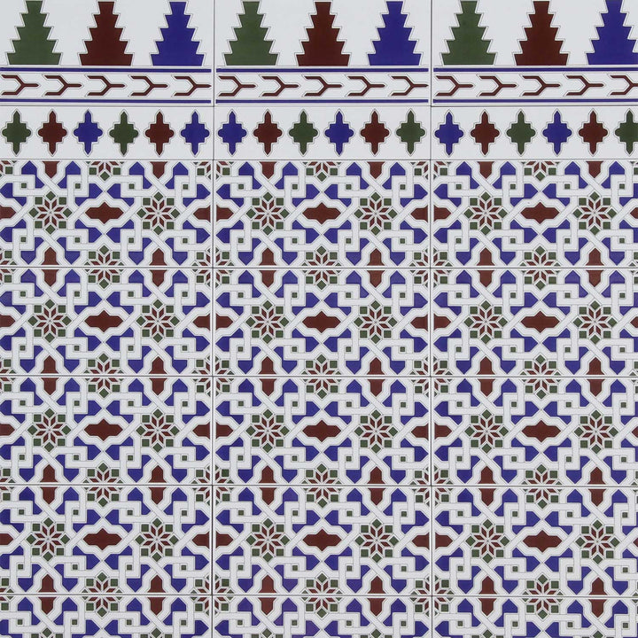 Borde de azulejos marroquí Narjis