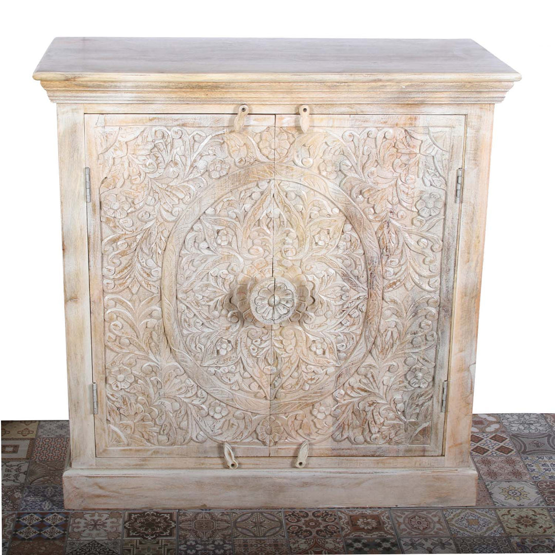Cómoda oriental de madera Maryam