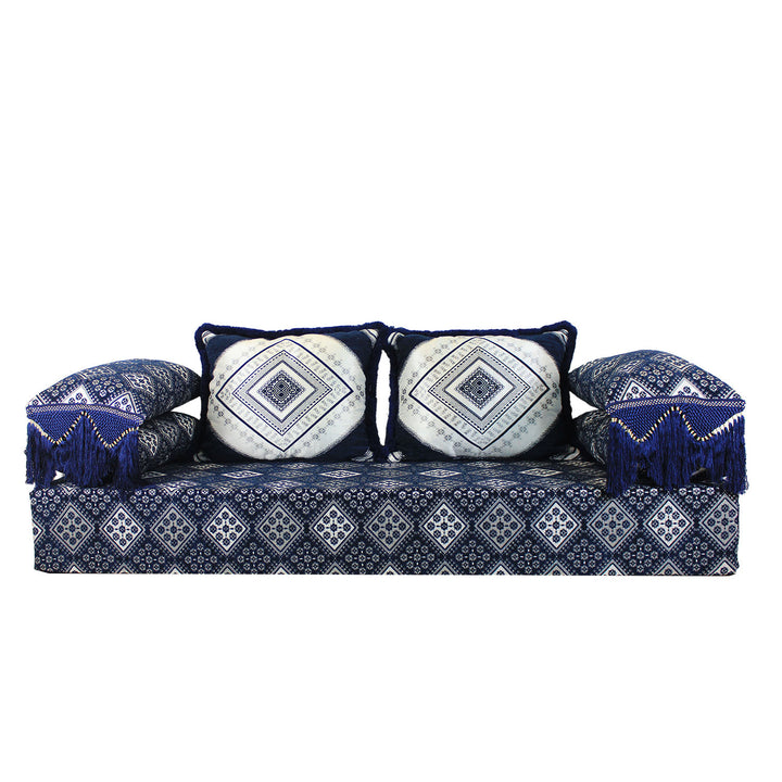 Sofá oriental Omán azul 25