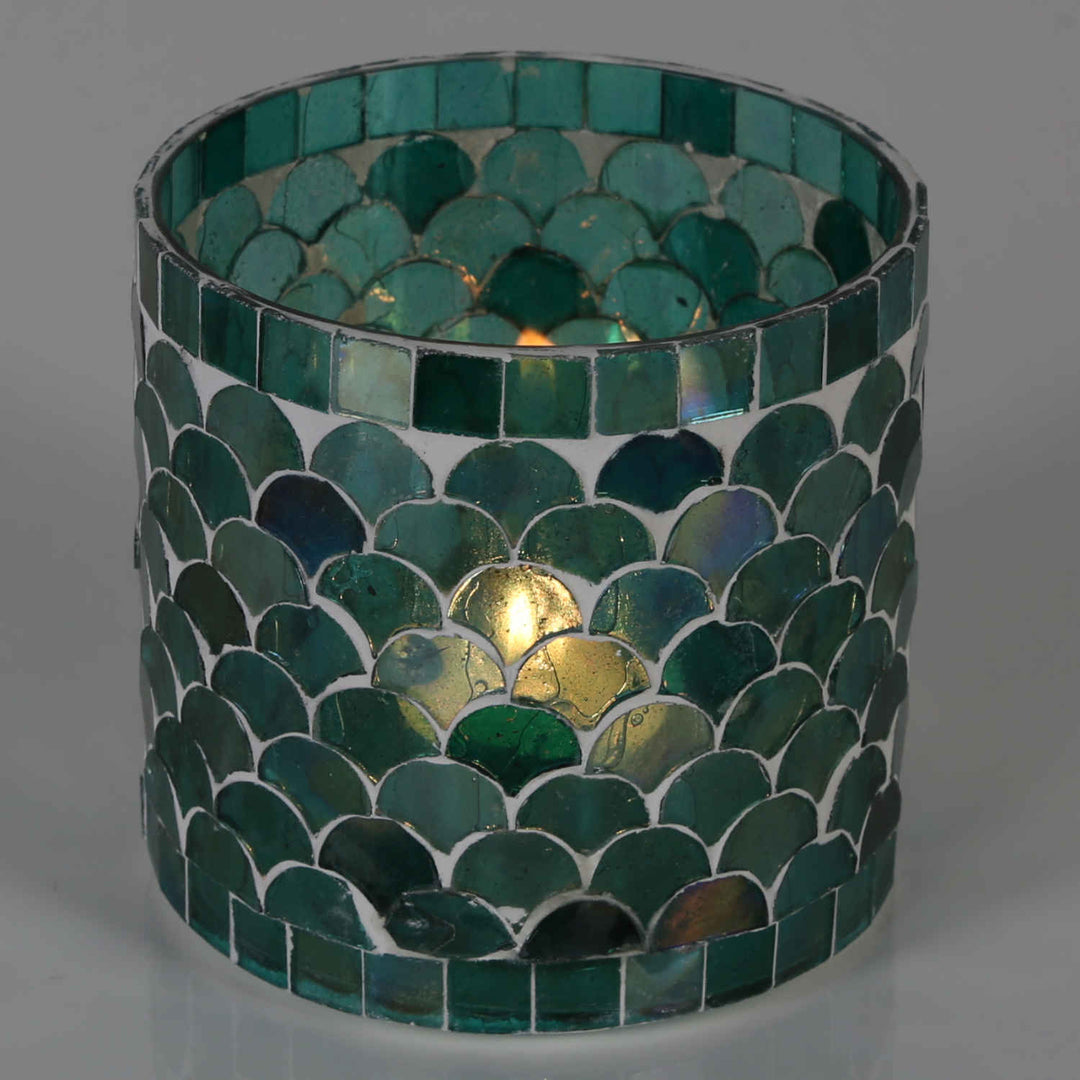 Farolillo mosaico oriental Atenas verde