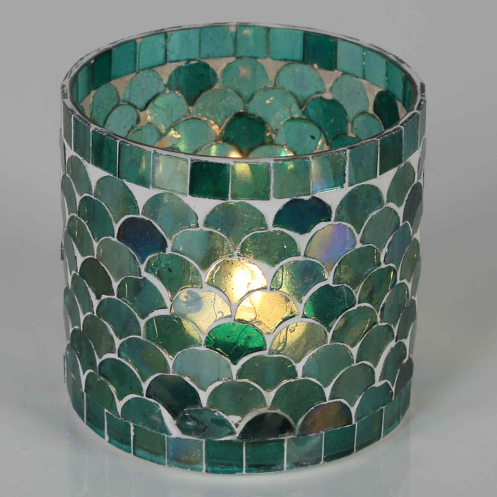 Farolillo mosaico oriental Atenas verde
