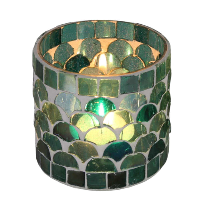 Farolillo mosaico oriental Atenas verde