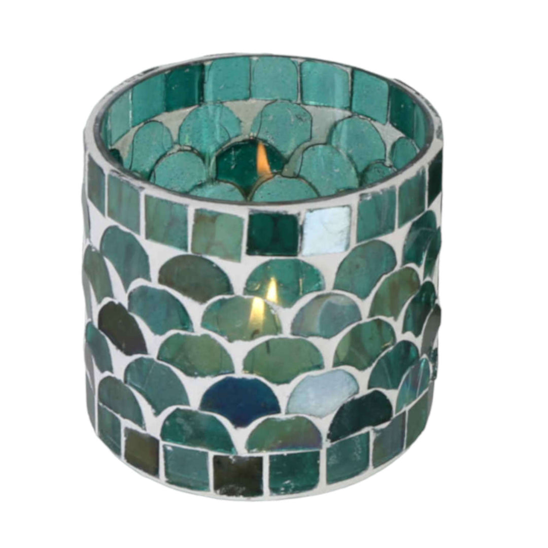Farolillo mosaico oriental Atenas verde