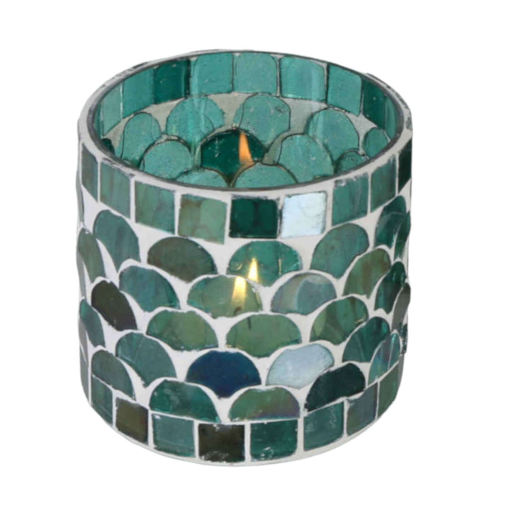 Farolillo mosaico oriental Atenas verde