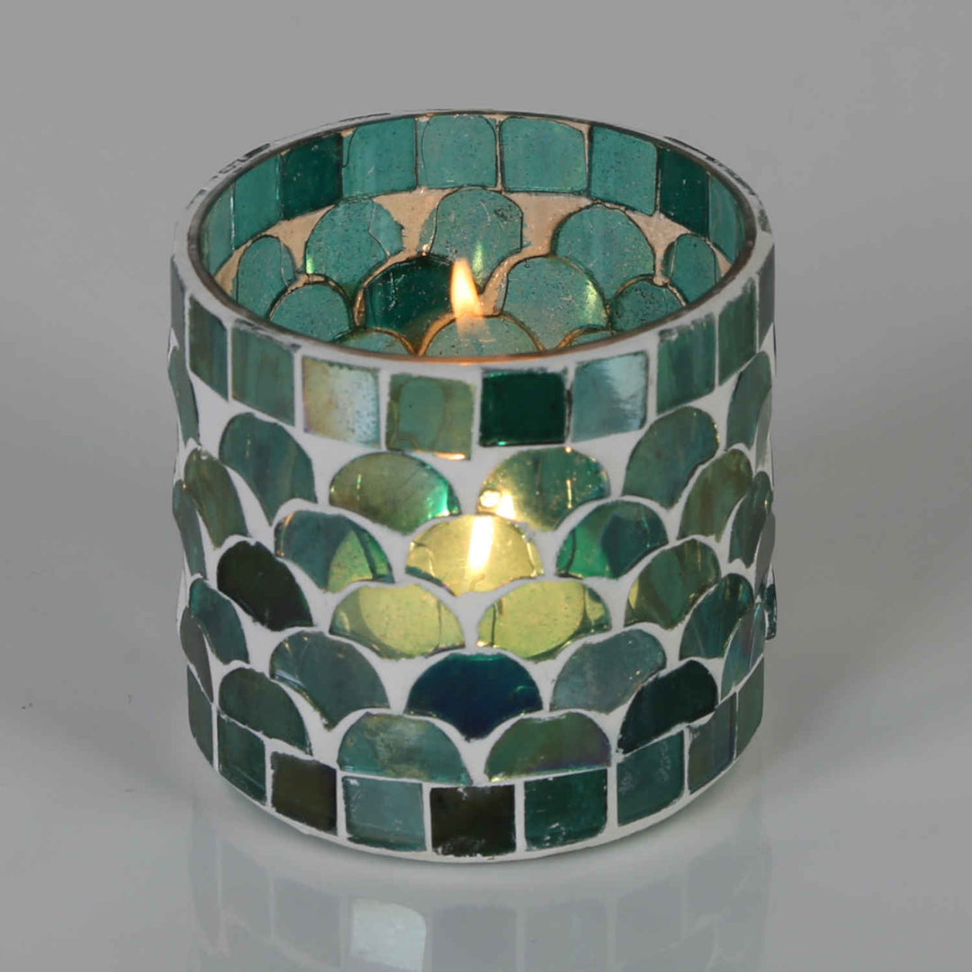 Farolillo mosaico oriental Atenas verde