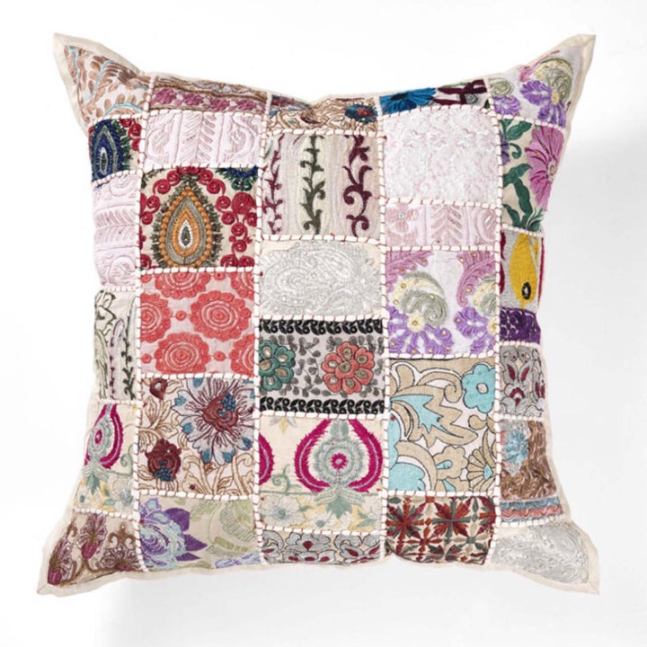 Cojín patchwork indio Mar