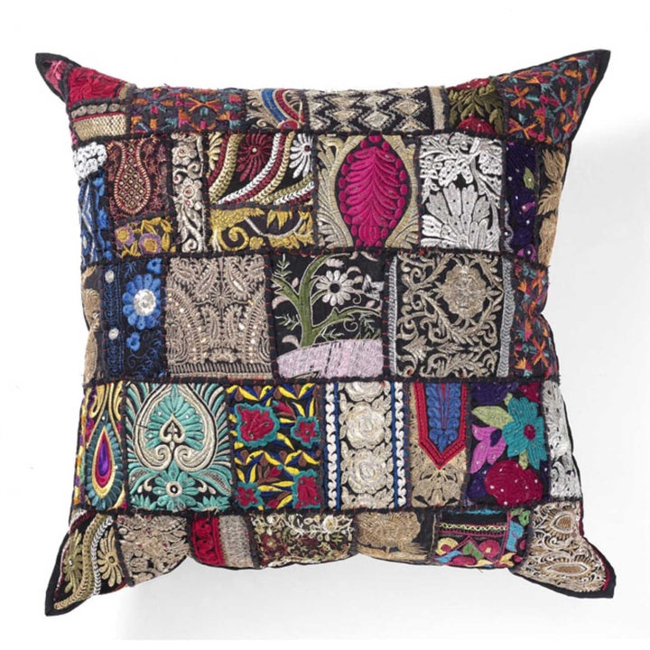 Cojín patchwork indio Mar