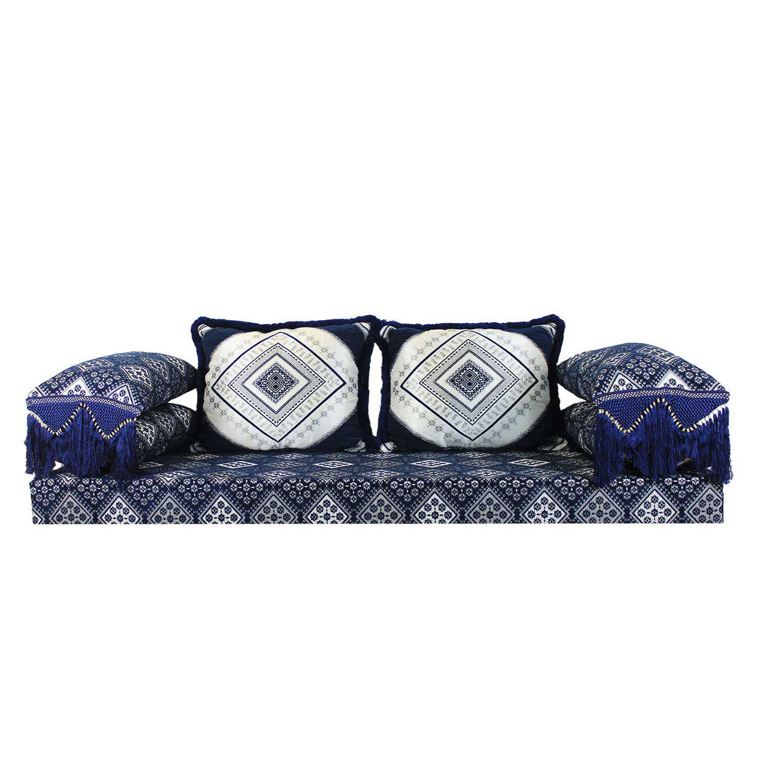 Sofá oriental Omán azul 15