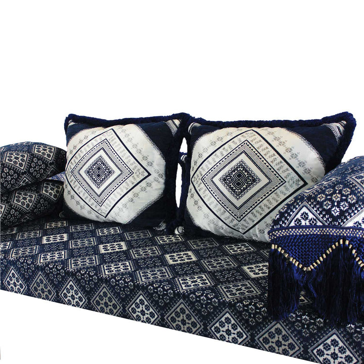 Sofá oriental Omán azul 15