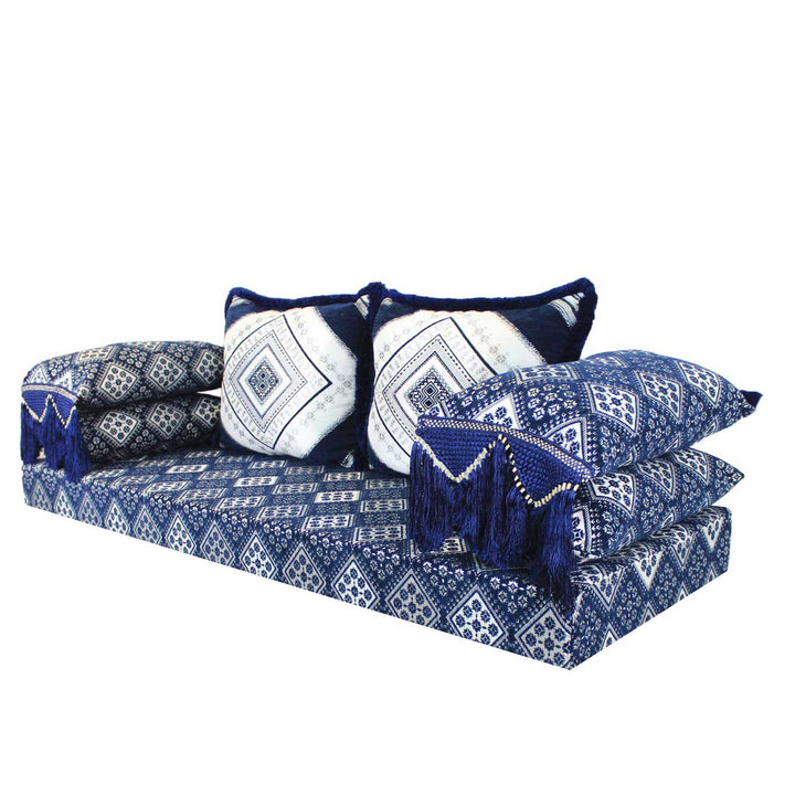 Sofá oriental Omán azul 15