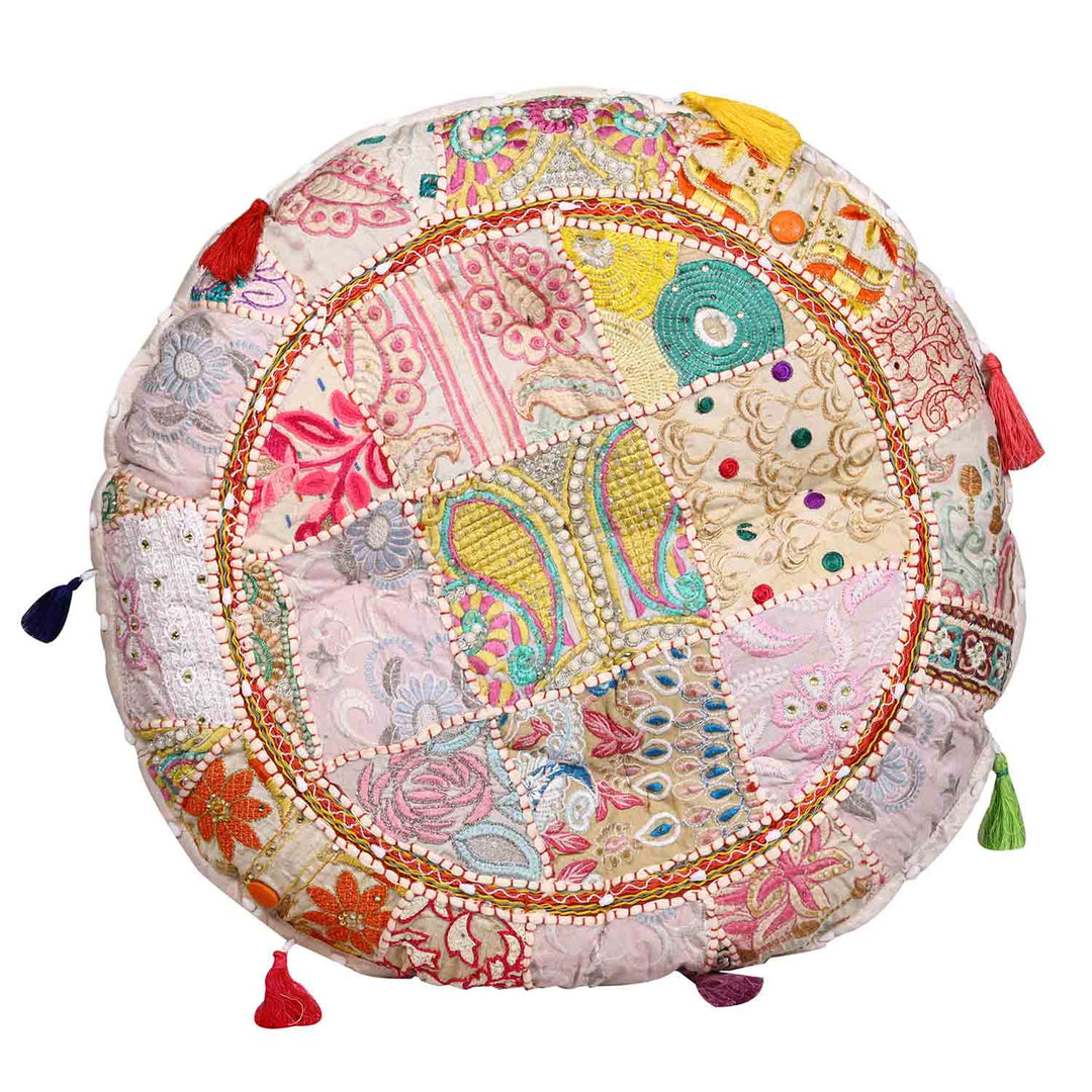 Cojín de yoga patchwork Lali mediano