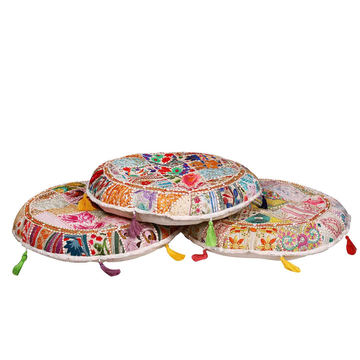 Cojín de yoga patchwork Lali mediano