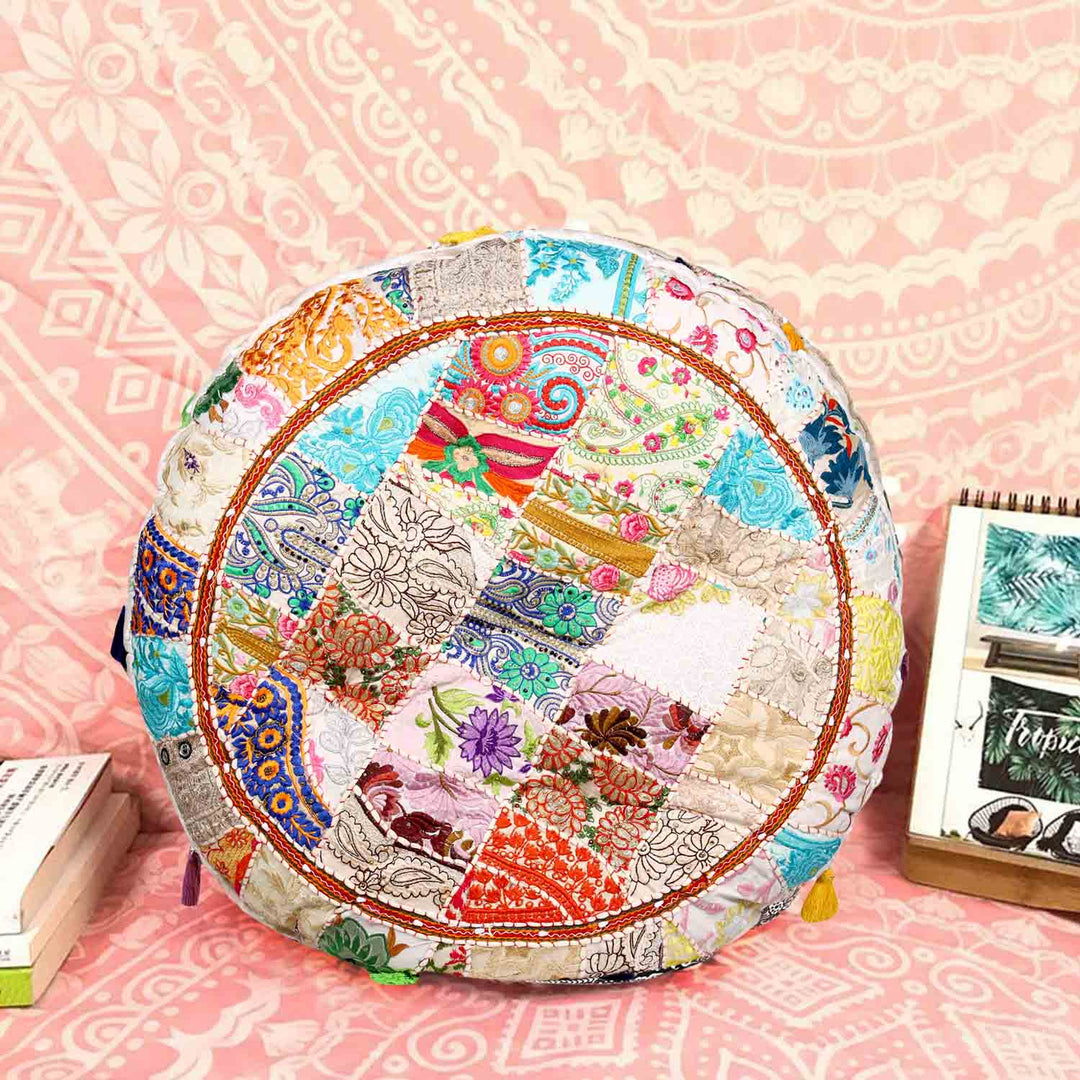 Cojín de yoga patchwork Lali grande