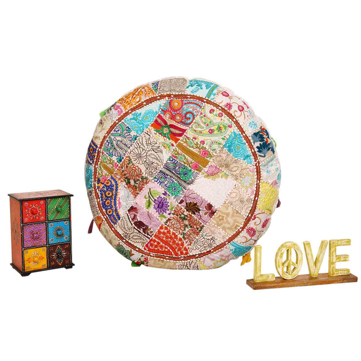Cojín de yoga patchwork Lali grande