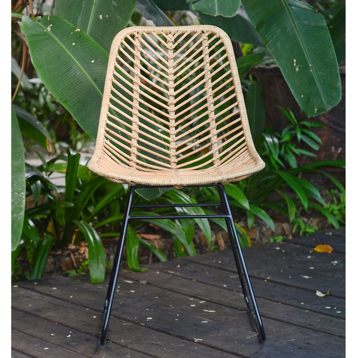Silla de ratán Jakarta natural
