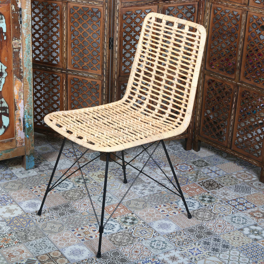 Silla de ratán Valencia natural