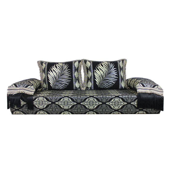 Sofá oriental Salma negro 25