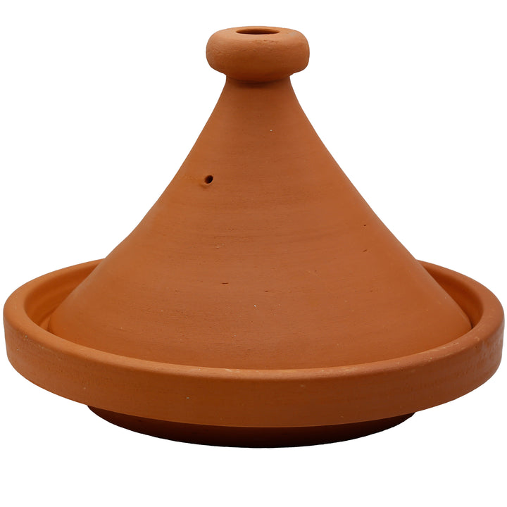Tajine de Marruecos 34 cm, natural y sin esmaltar, ideal para 4-6 personas
