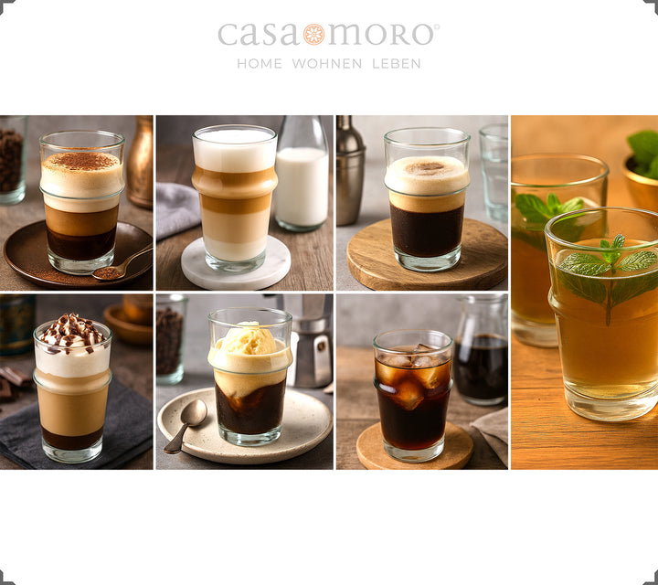 Juego de vasos de café.