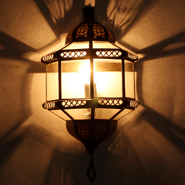 Lámpara de pared de Marruecos Trombi transparente