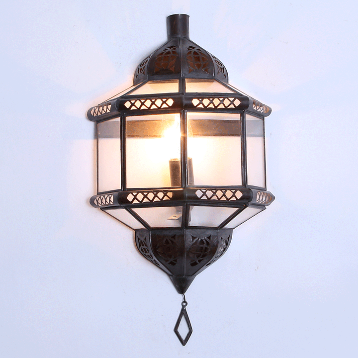 Lámpara de pared de Marruecos Trombi transparente