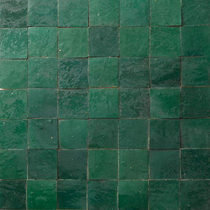 Azulejos Zellige verde oscuro