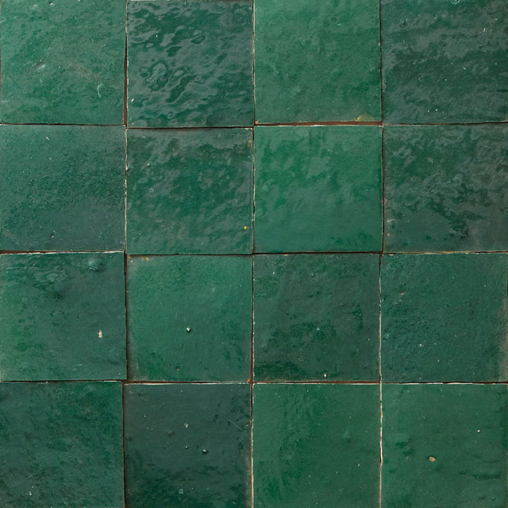 Azulejos Zellige verde oscuro