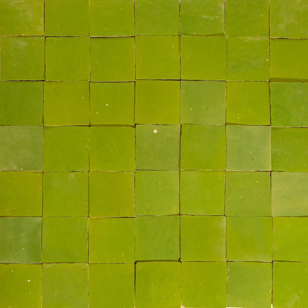 Azulejos Zellige verde oliva