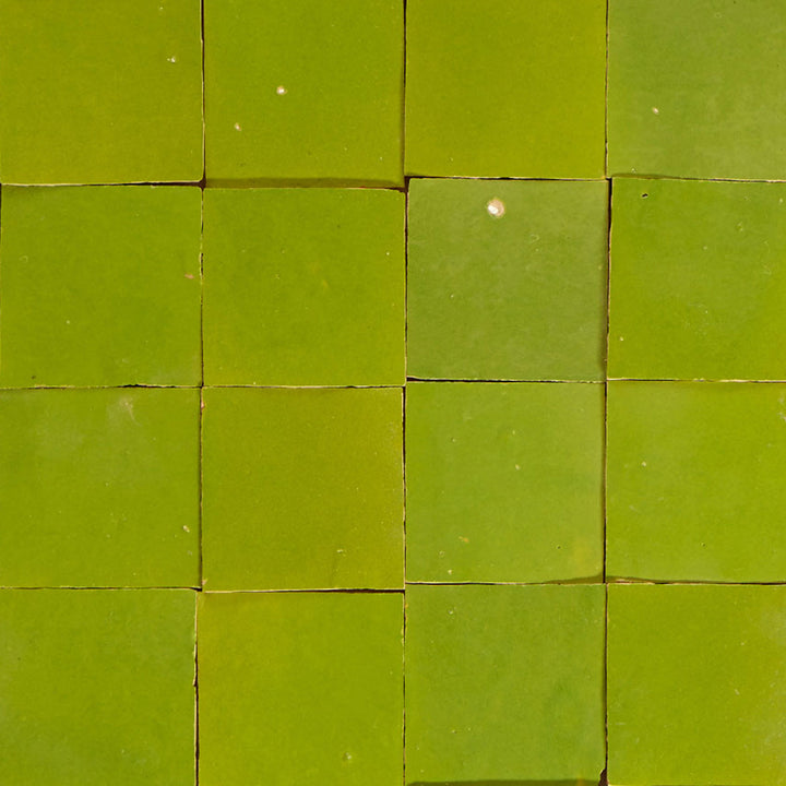 Azulejos Zellige verde oliva